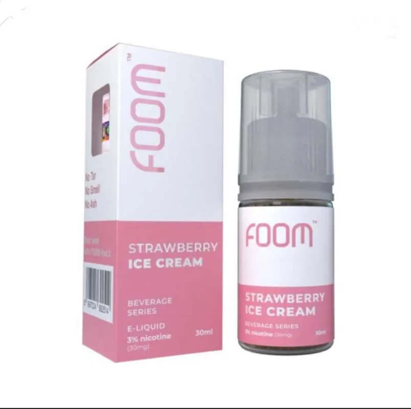 Foom Salt 30ml - Strawberry Ice Cream 30mg