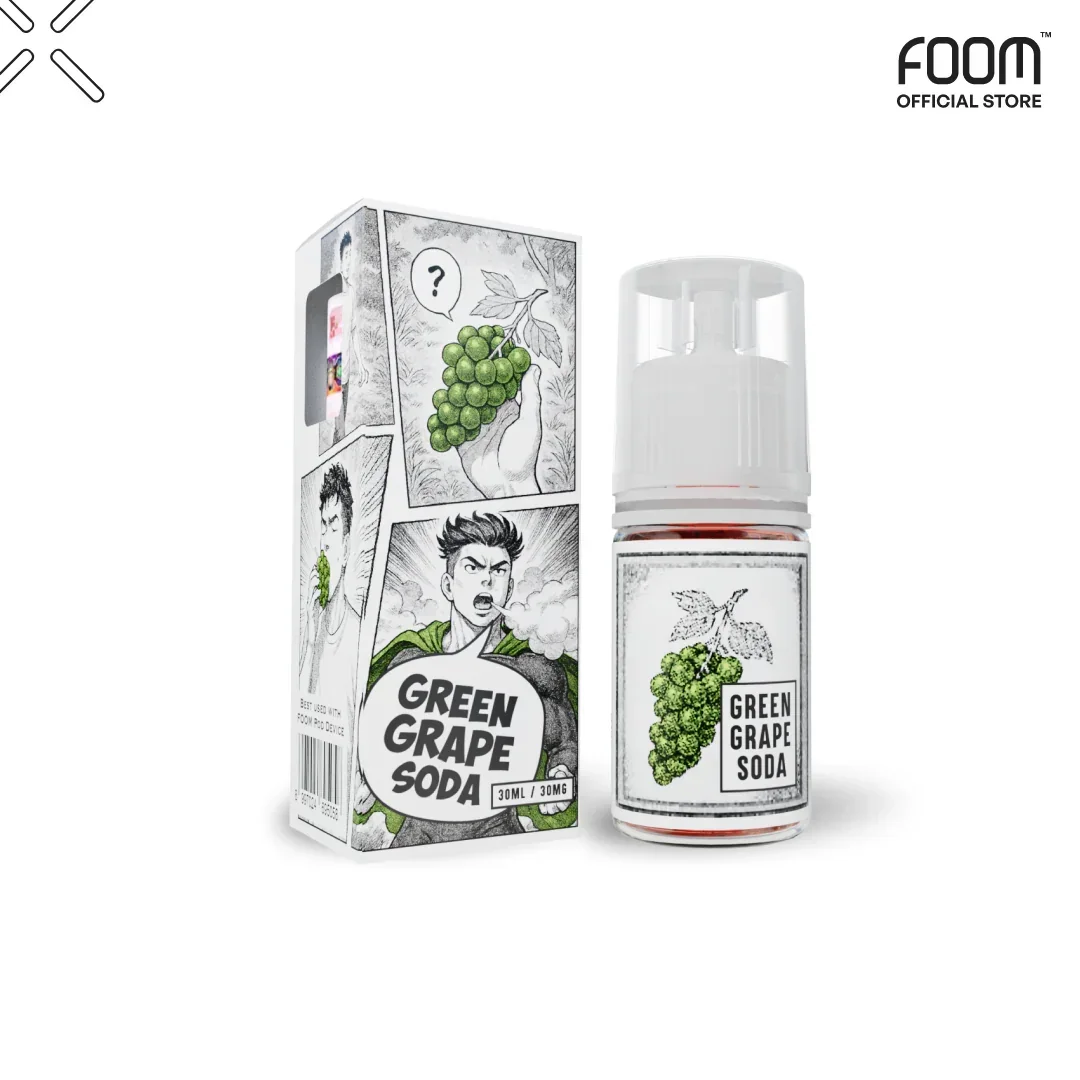 Foom Salt Uus Series 30ml - Green Grape Soda 30mg