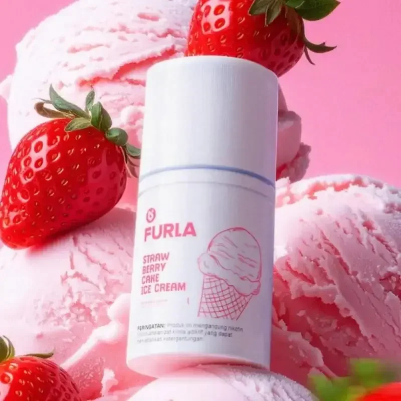 Furla Ice Cream Series 60ml - Strawberry Cake Ice Cream 3mg