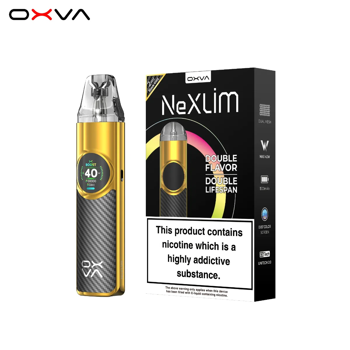 Oxva Nexlim Pod Kit - Black Gold