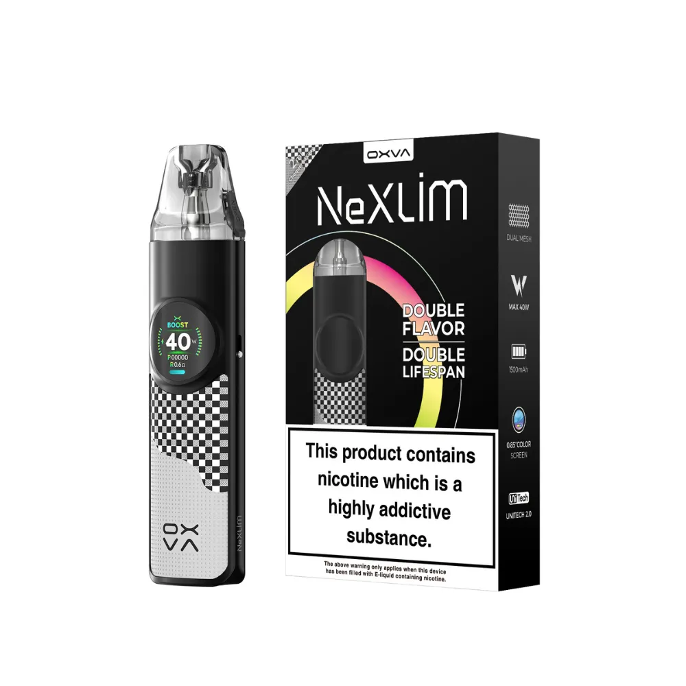 Oxva Nexlim Pod Kit - Chequered Grey