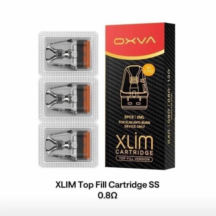 Cartridge Oxva Xlim Top Fill SS - 0.8 Ohm