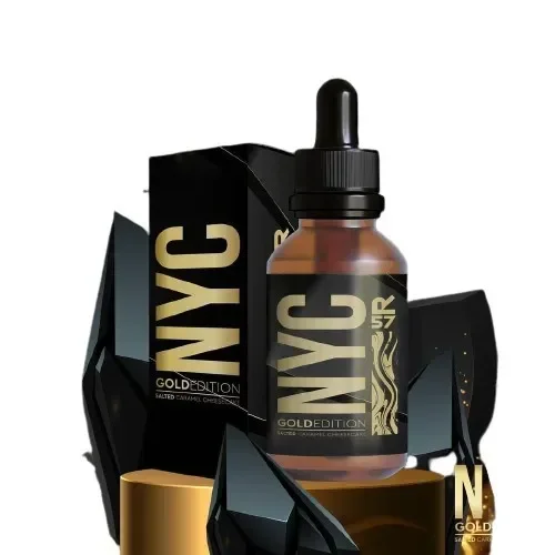 NYC Gold Edition 60ml - Salted Caramel Cheesecake 3mg