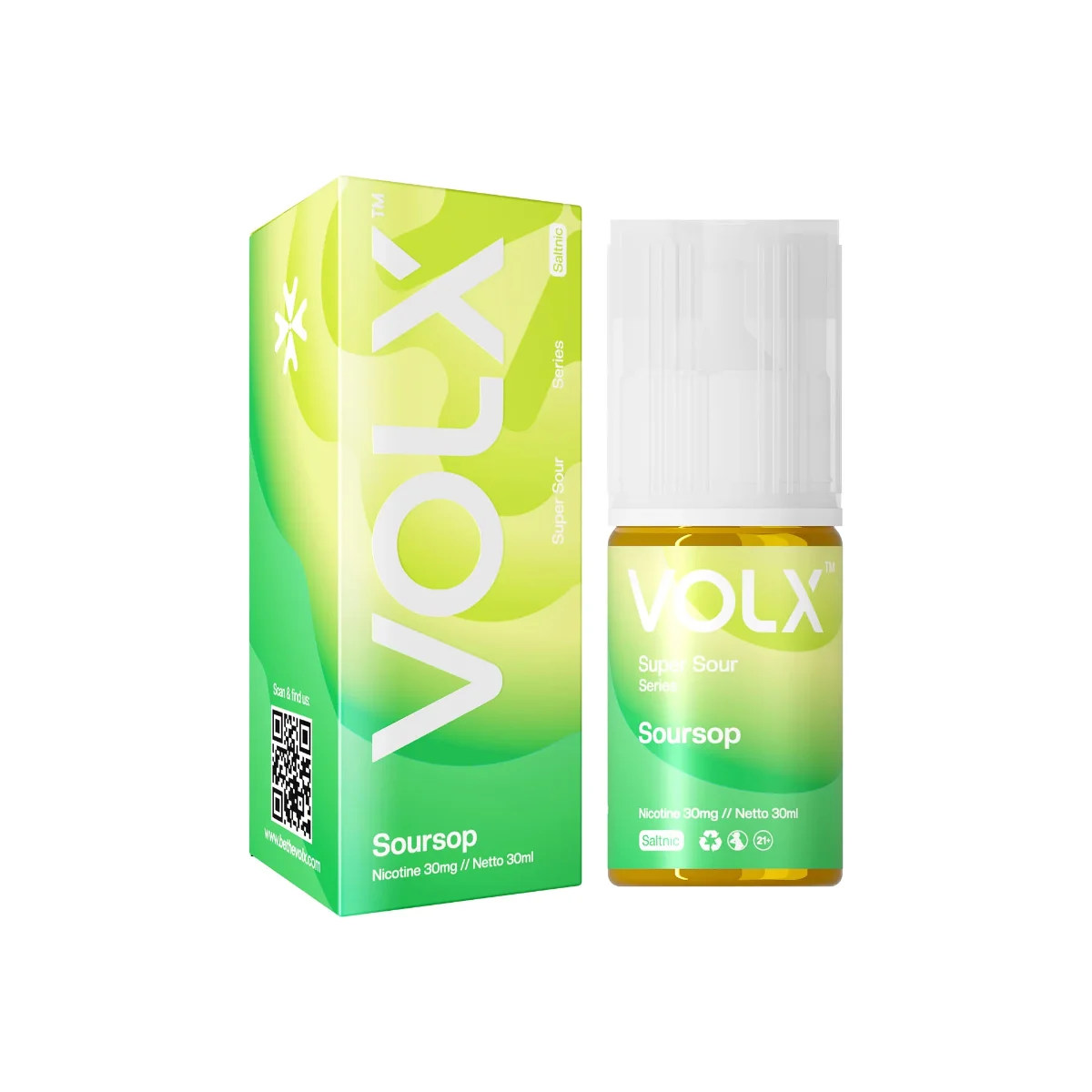 Volx Sweet & Sour Series Saltnic 30ml - Soursop 30mg