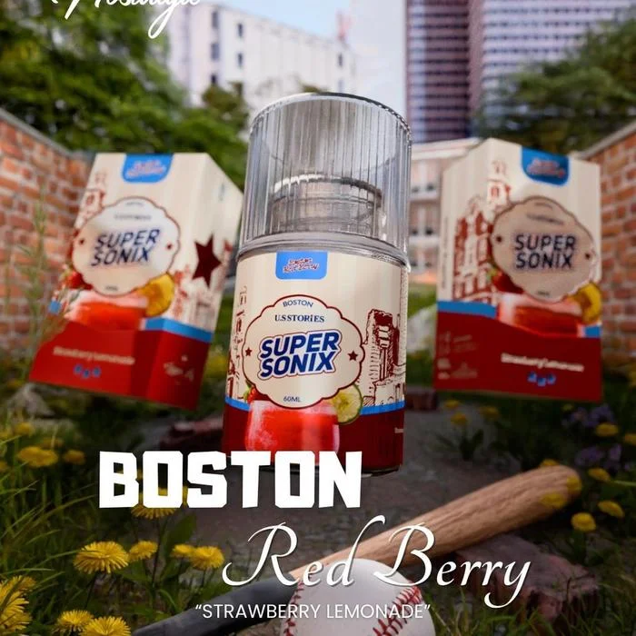 US Stories 60ml - Boston Red Berry 3mg