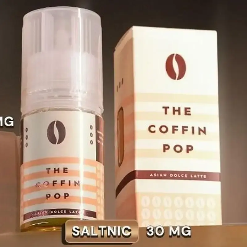 The Coffin Pop Saltnic 30ml - Asian Dolce Latte 25mg