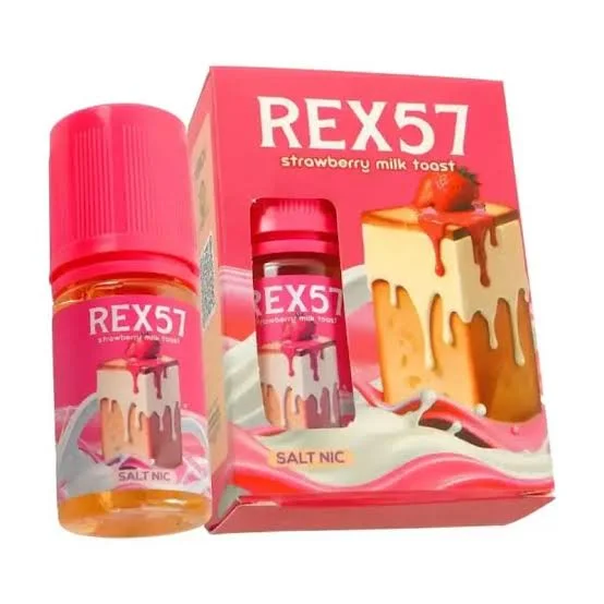 Rex 57 Saltnic 30ml - V2 Strawberry Milk Toast 30mg