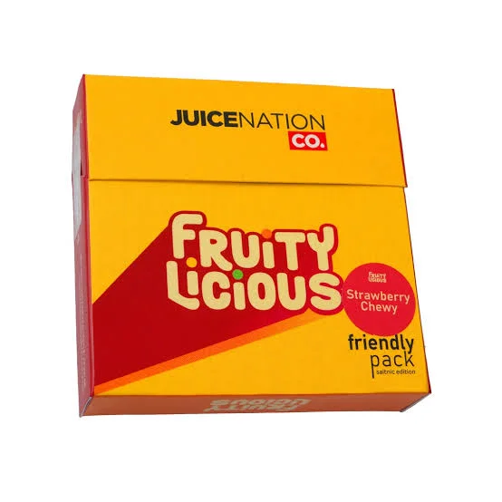 Juicenation Friendly Pack Fruity Series 4 x 15ml - Strawberry Chewy 25mg
