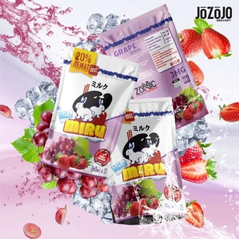 Miru Fruity Ice 60ml - Grape Berry Pouch 3mg