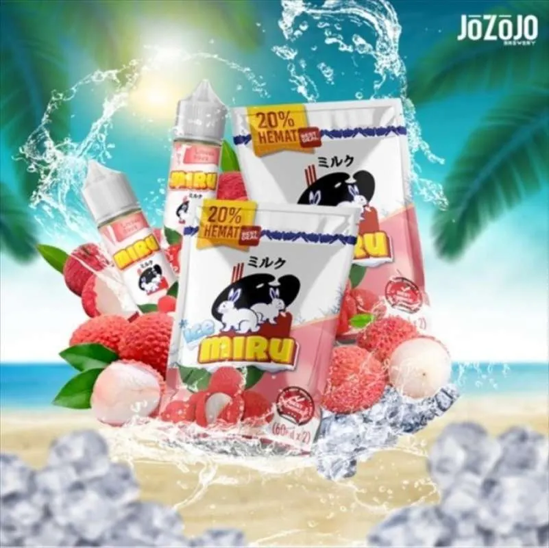 Miru Fruity Ice 60ml - Lychee Ice Pouch 3mg