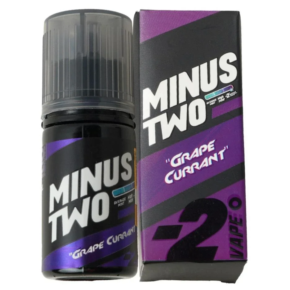 Minus Two V6 30ml - Grape Currant 30mg