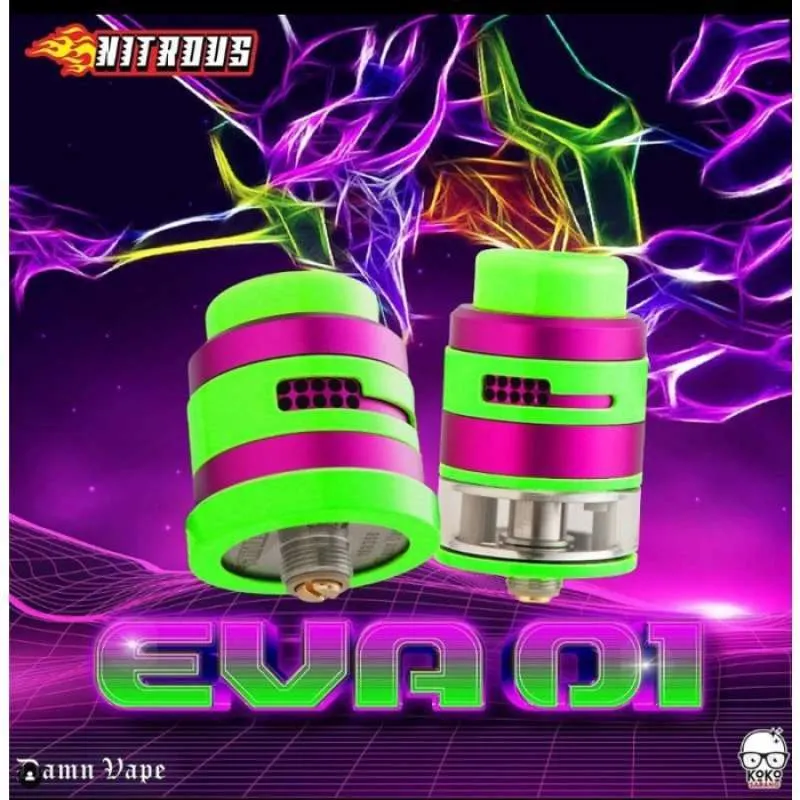 Nitrous RDA 22MM Dual Cap Only - Eva 01
