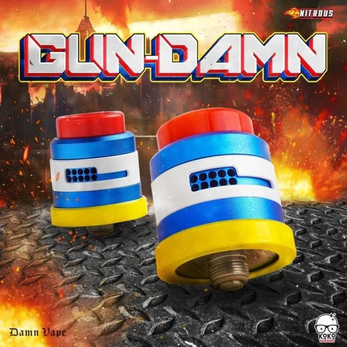 Nitrous RDA 22MM Dual Cap Only - Gundamn