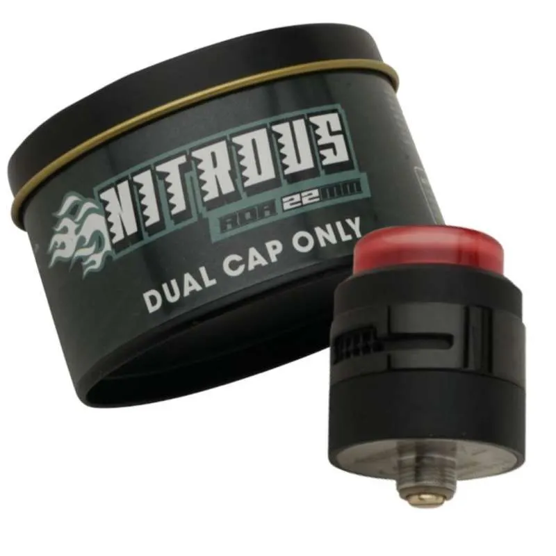 Nitrous RDA 22MM Dual Cap Only - Night Elf