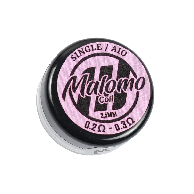 Malomo Prebuilt Coil - Single / AIO Pink 0.20 Ohm - 0.30 Ohm
