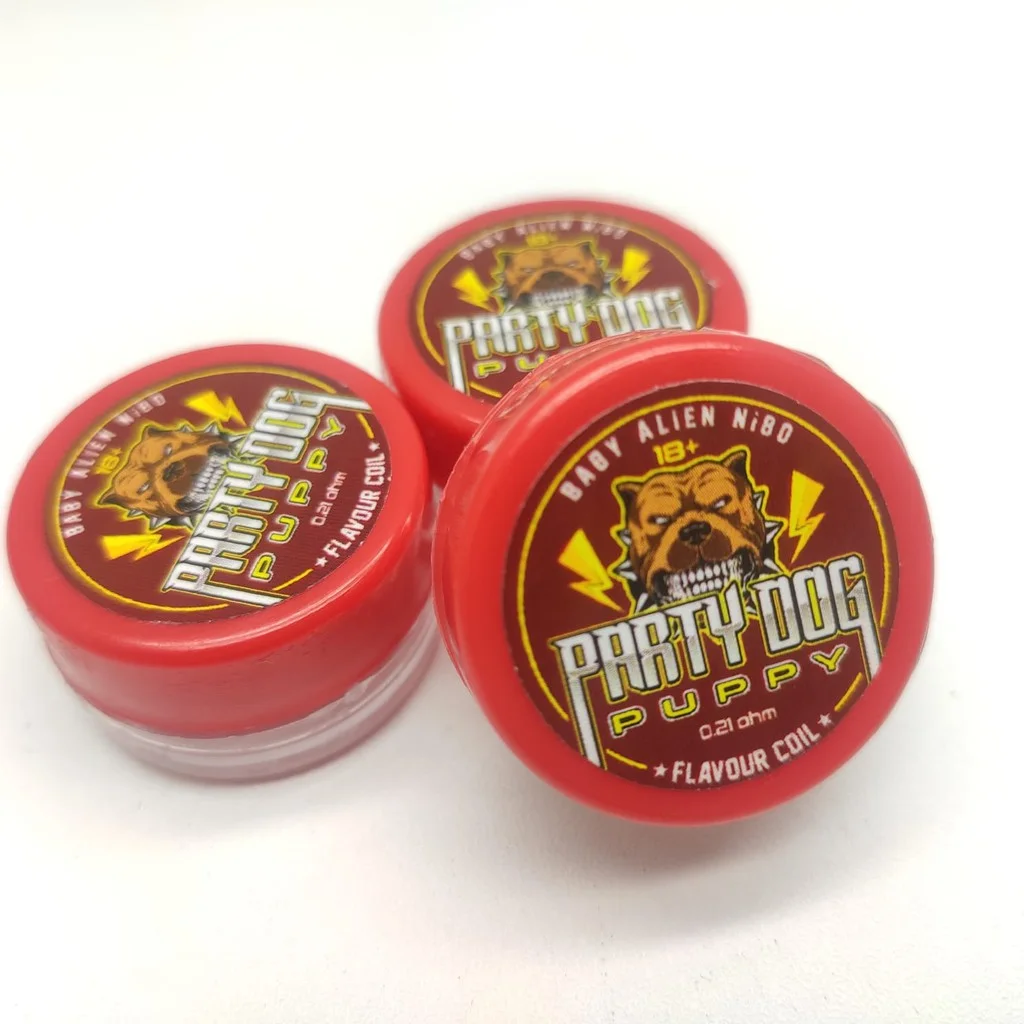 Party Dog Puppy Prebuilt Coil - Baby Alien Ni80