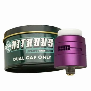 Nitrous RDA 22MM Dual Cap Only - Purple