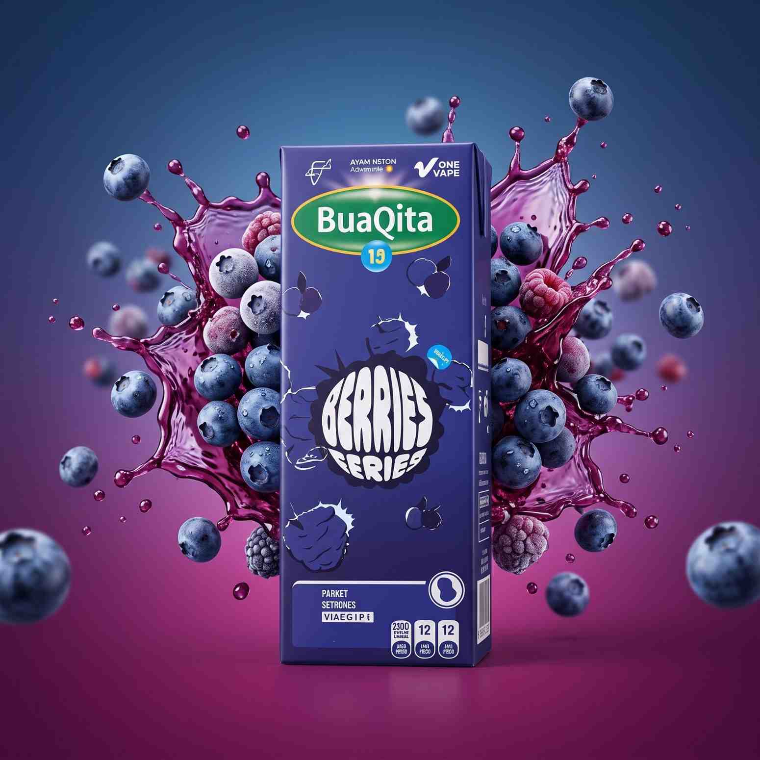Buaqita Saltnic Berries Series 30ml - Black Berries 30mg