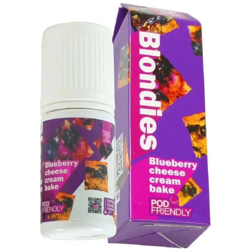 Blondies Pods Friendly 30ml - Blueberry Cheese Cream Bake 12mg