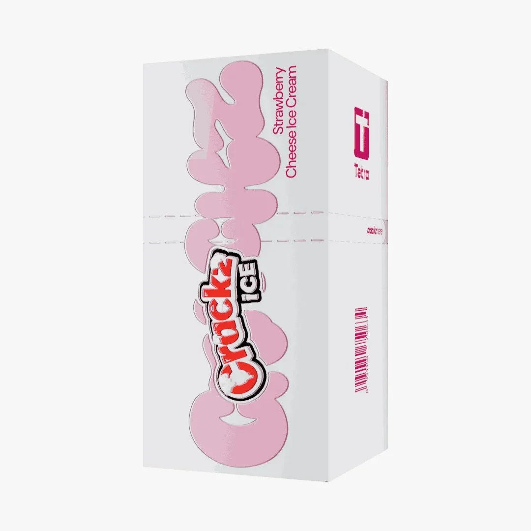 Crackz Ice 60ml - Strawberry Cheese Ice Cream 6mg