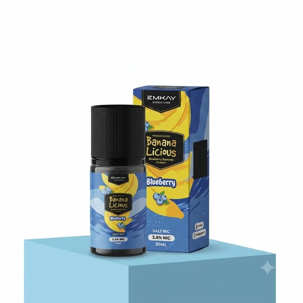 Bananalicious Saltnic 30ml - Blueberry Banana Cream 35mg
