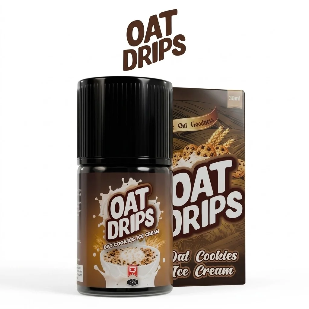 Oat Drips 60ml - Oat Cookies Ice Cream 6mg