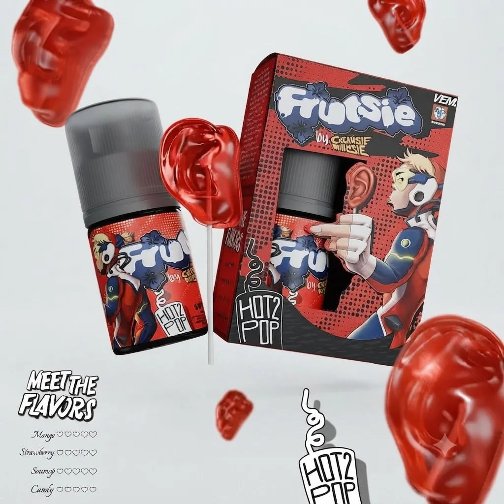 Frutsie Saltnic Series 30ml - V2 Hot Hot Pop 30mg