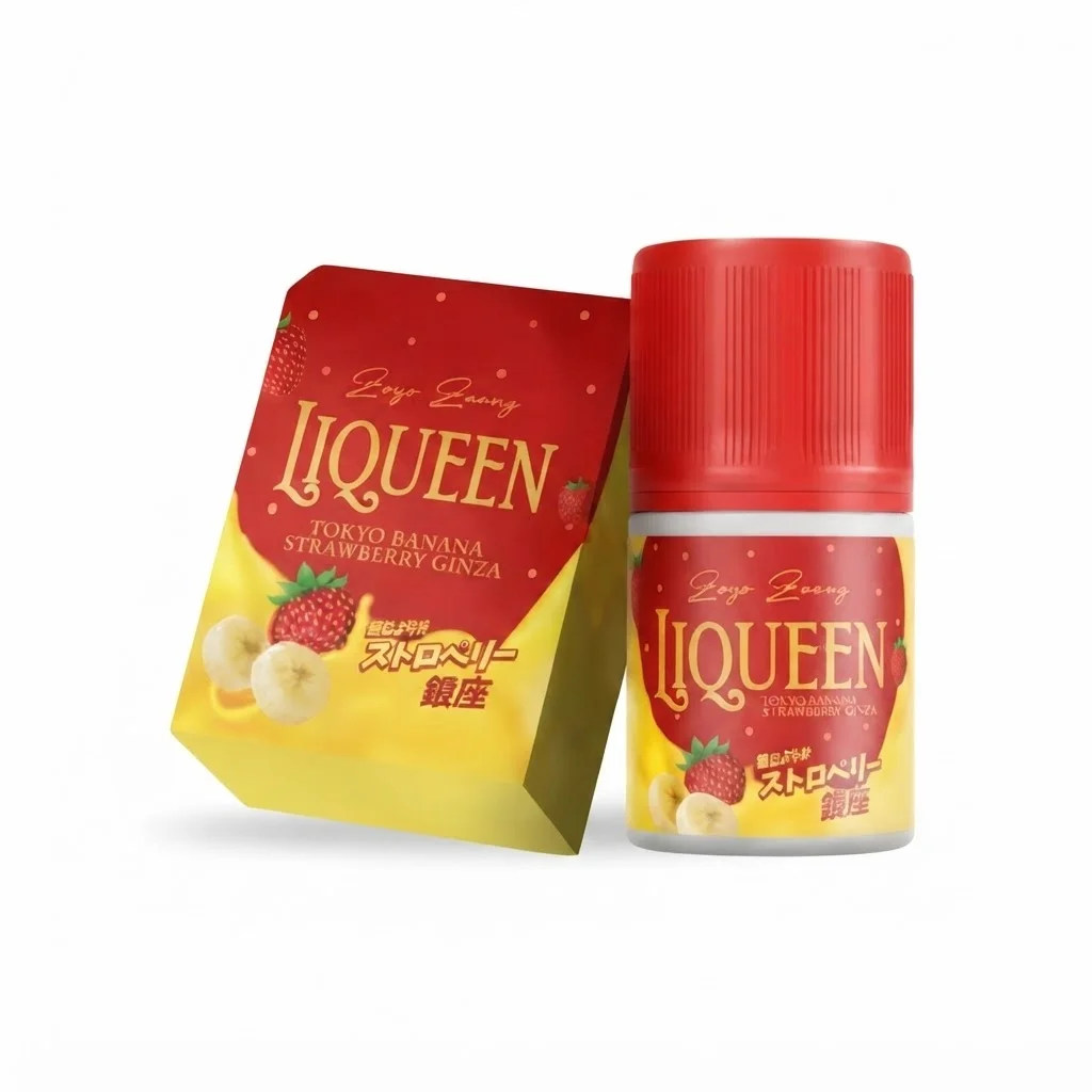 Liqueen 60ml - V4 Tokyo Banana Strawberry Ginza 6mg