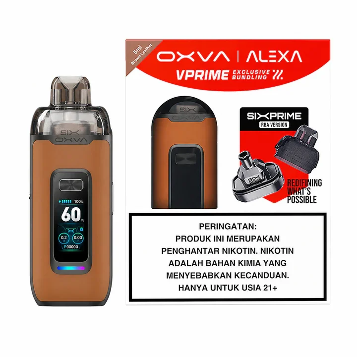 Oxva VPrime Bundling RBA - Brown Leather