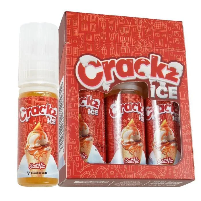Crackz Ice Pack Saltnic 15ml - V3 Belgian Ice Cream 25mg