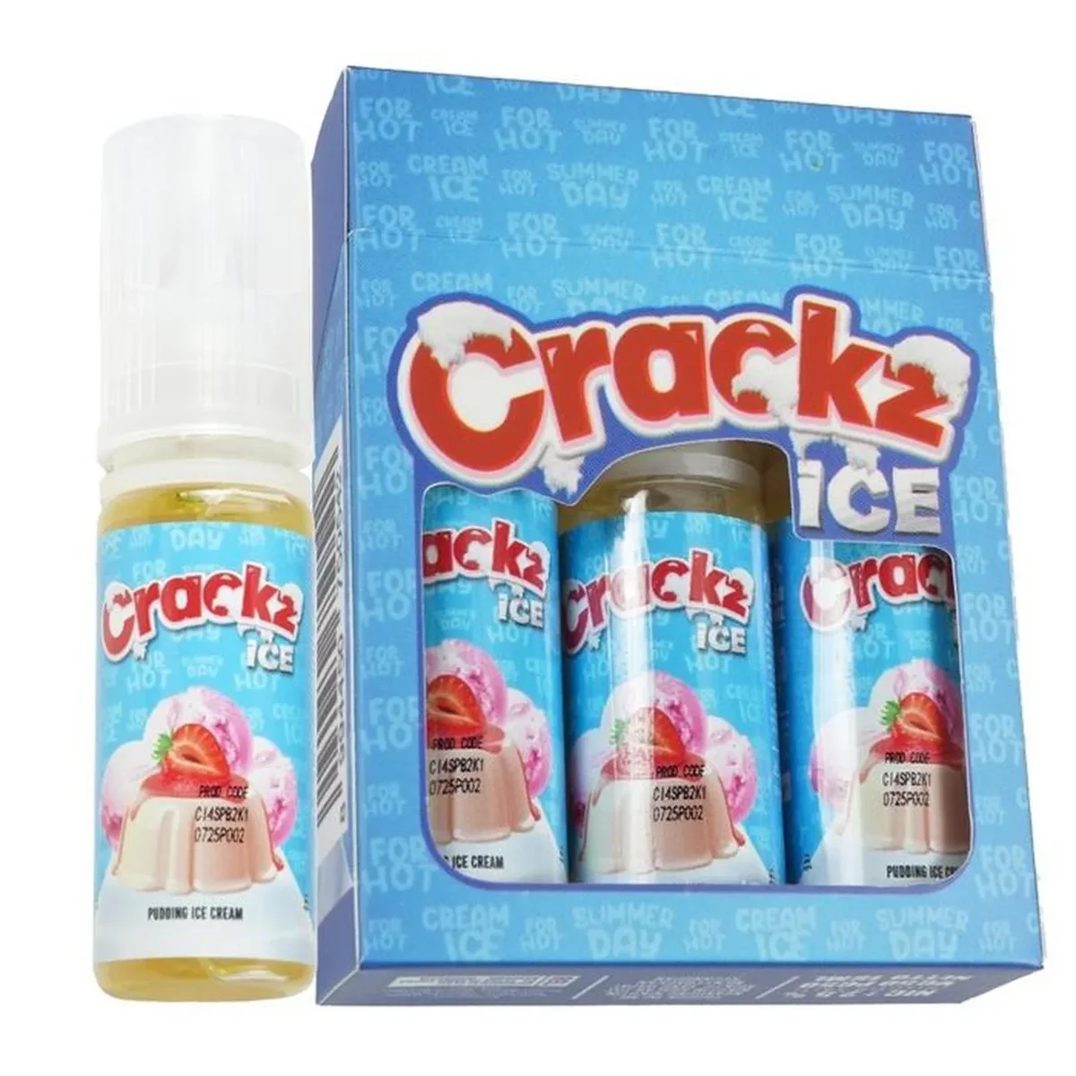 Crackz Ice Pack Saltnic 15ml - V4 Pudding Cream 25mg