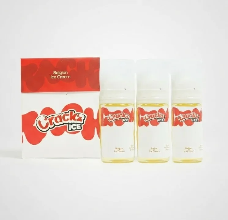 Crackz Ice Pack Saltnic 15ml - V3 Belgian Ice Cream 25mg