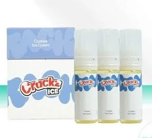 Liquid Crackz Ice Pack Saltnic 15ml V7 Cookies Ice Cream 25mg