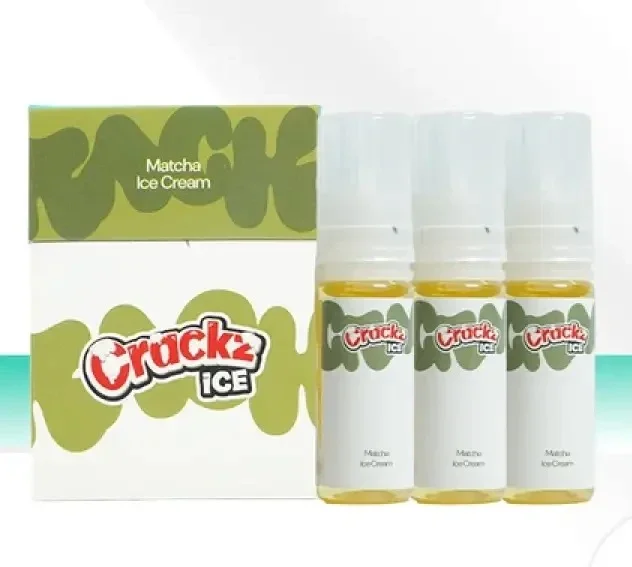 Crackz Ice Pack Saltnic 15ml - V8 Matcha Ice Cream 25mg