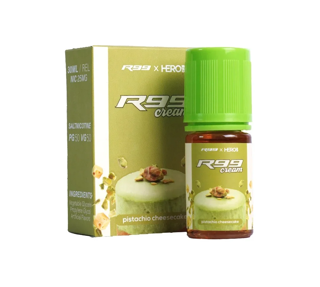 R99 Cream Saltnic 30ml - Pistachio Cheesecake 25mg