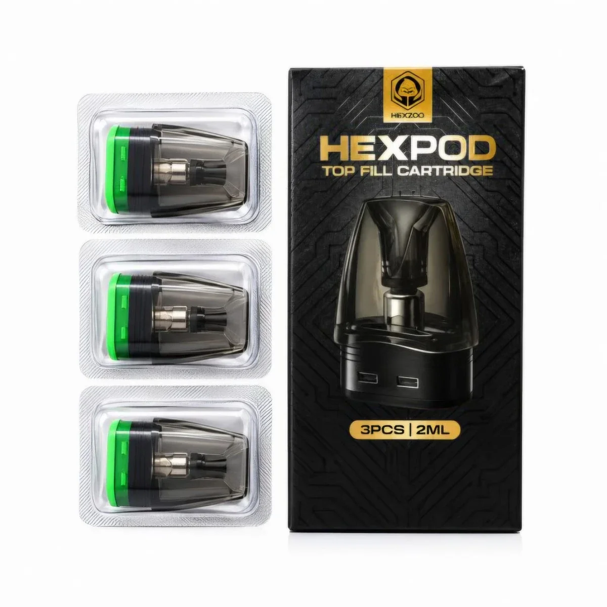 Cartridge Hexpod Top Fill - 0.6 Ohm