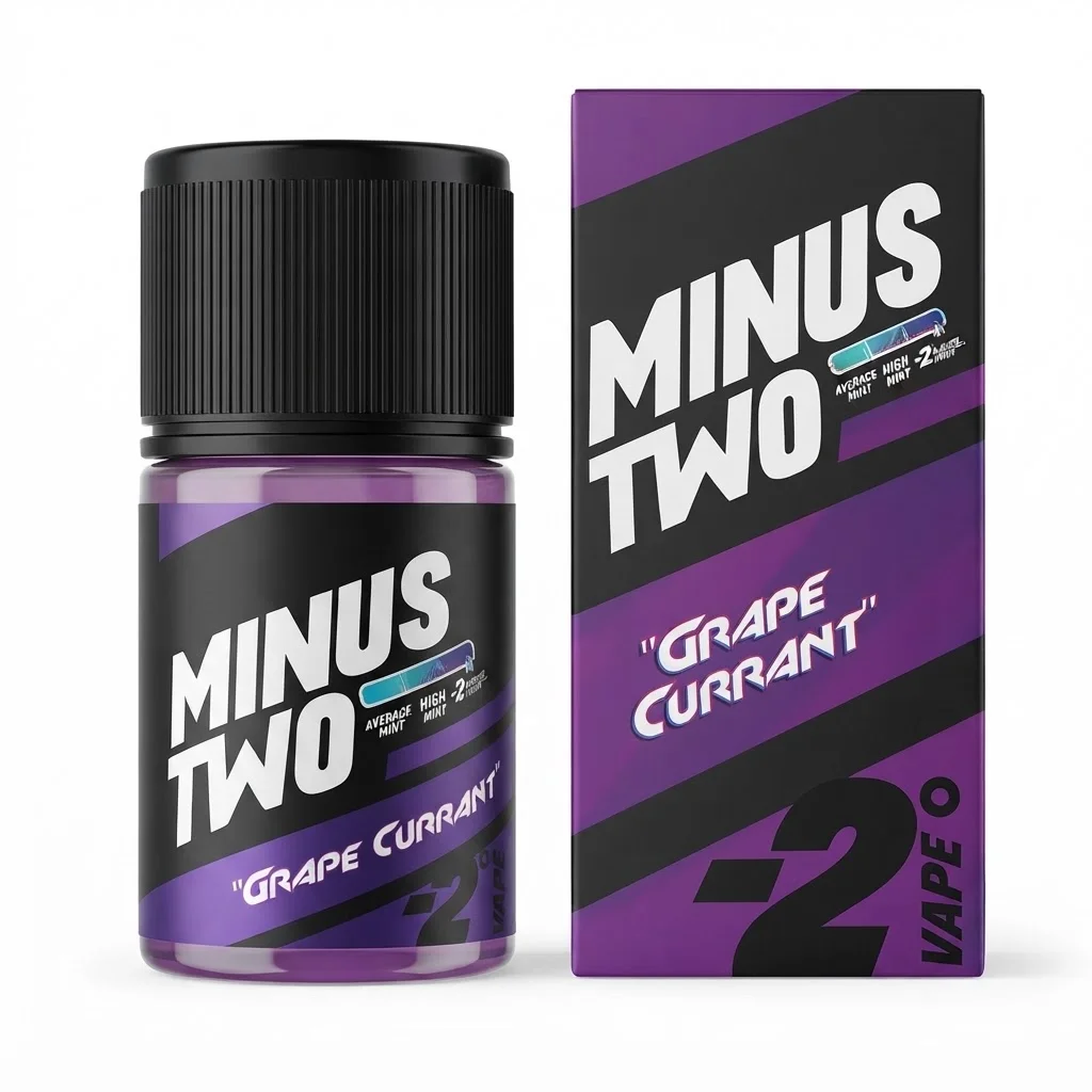 Minus Two 60ml - V6 Grapecurrant 3mg