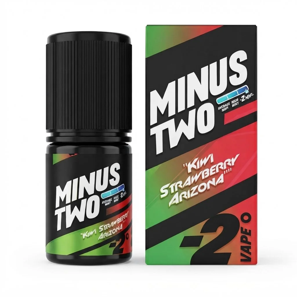 Minus Two 60ml - V8 Kiwi Strawberry 3mg