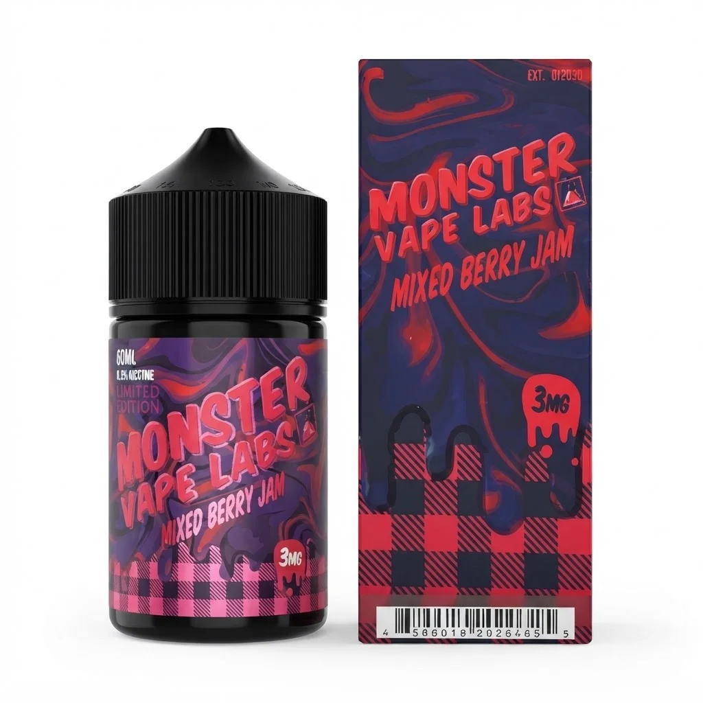 Monster Vape Labs 60ml - Mixed Berry Jam 3mg