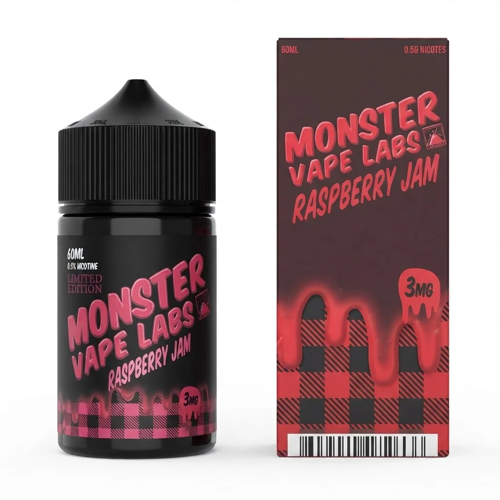 Monster Vape Labs 60ml - Raspberry 3mg