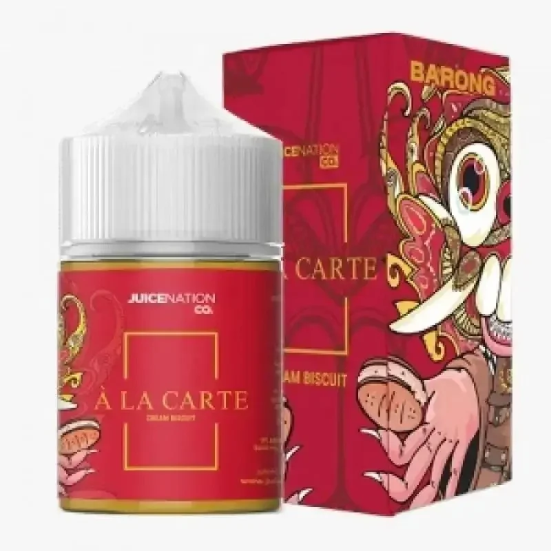 A La Carte Series 60ml - Cream Biscuit 3mg