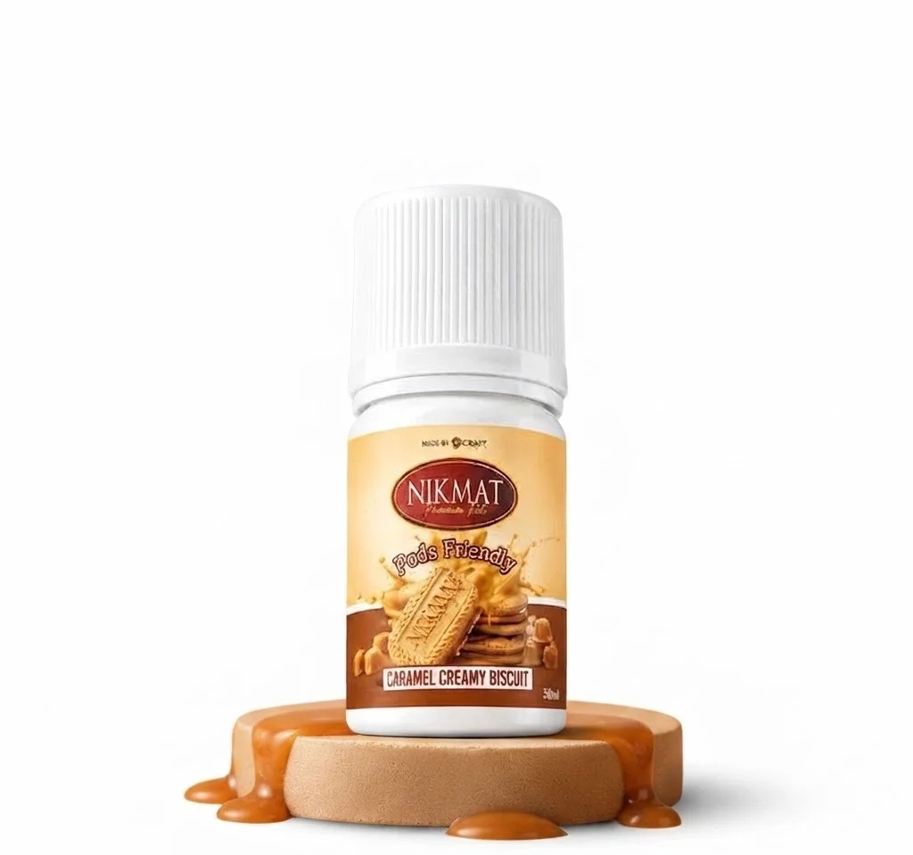 Nikmat Biscuit Pods Friendly Series 30ml - Caramel Cream Biscuit 15mg