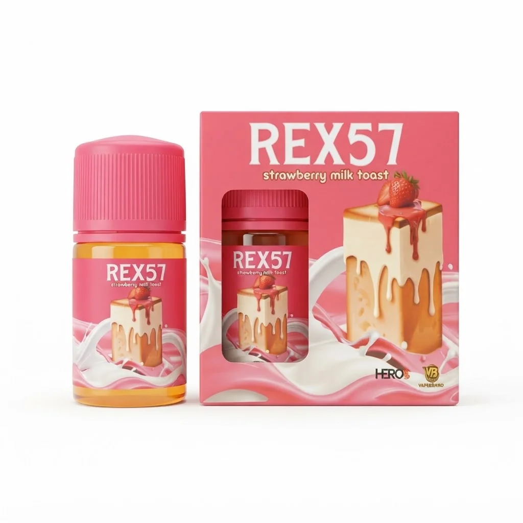 Rex 57 60ml - Strawberry Milk Toast 6mg