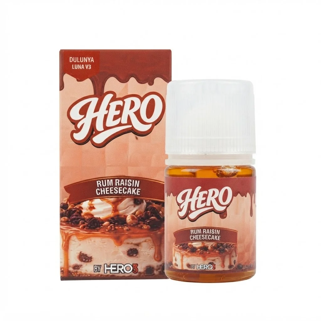 Luna Hero57 60ml - V3 Baked Cheesecake Rum Raisin 3mg