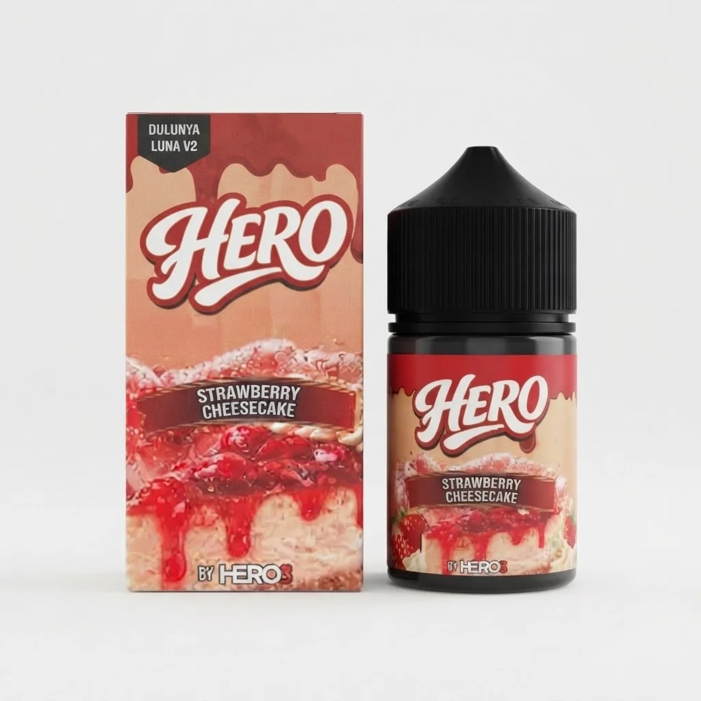 Luna Hero57 60ml - V1 Strawberry Cheesecake 3mg