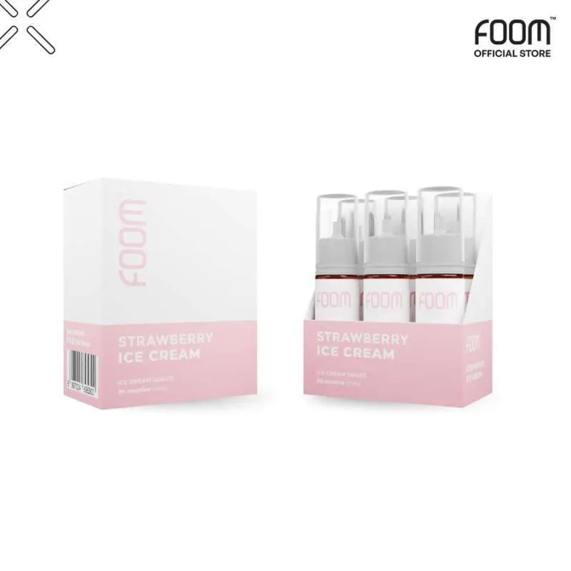Foom Salt Slof Series 15ml - Strawberry Ice Cream 30mg