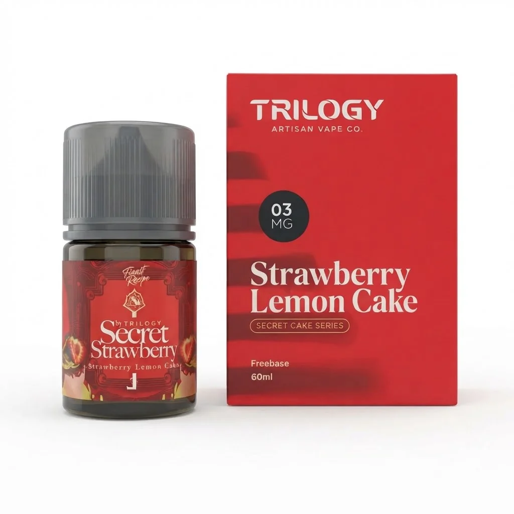 Trilogy Secret Cake Series 60ml - Strawberry Lemon 3mg