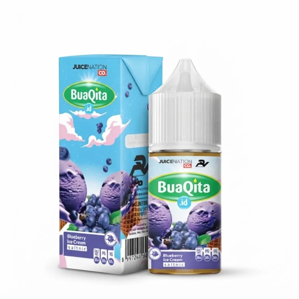 Buaqita Saltnic Ice Cream Series 30ml - Blueraspberry Ice Cream 30mg