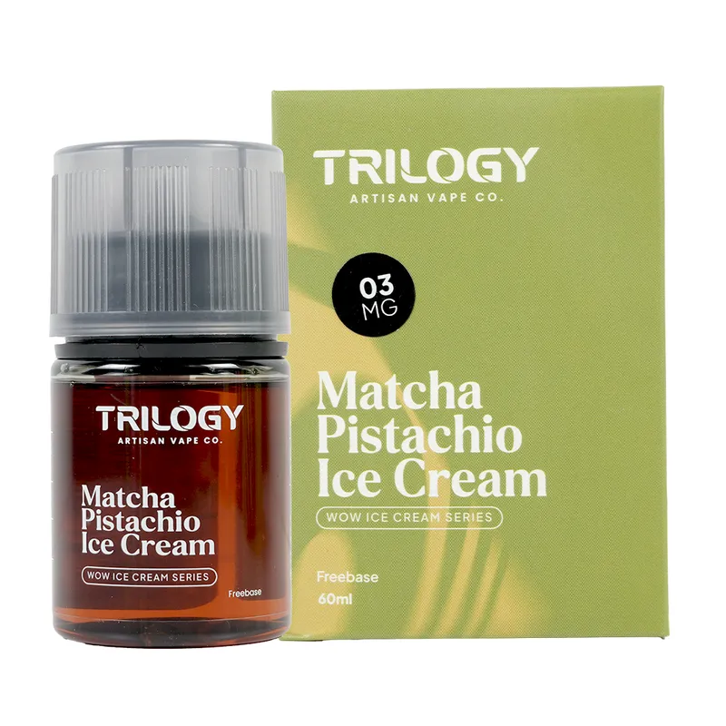 Trilogy Wow Ice Cream Series 60ml - Matcha Pistachio Ice Cream 3mg