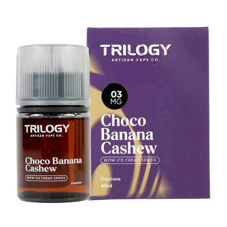 Trilogy Wow Ice Cream Series 60ml - Choco Banana Cashew 3mg
